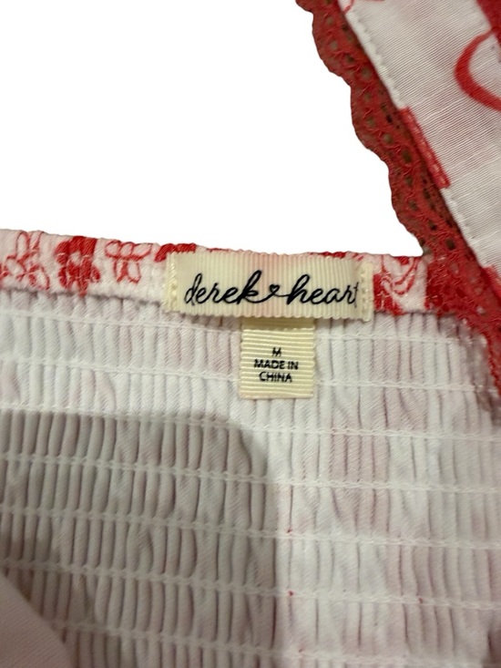 💜5/$50💜 Derek Heart Red and White Geometric Maxi Dress - Picture 8 of 12